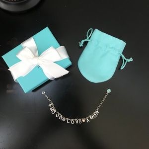 Tiffany & Co. Silver Bracelet Amour,  Love , Amor Charm Bracelet. NWOT